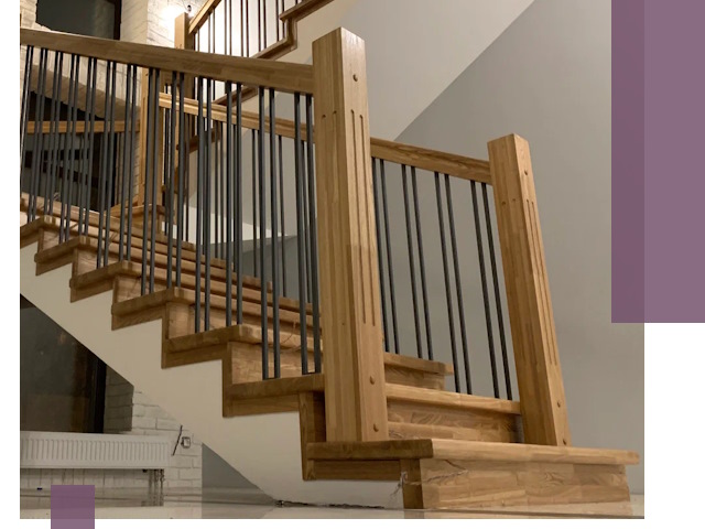 Реставрация деревянных и металлических лестниц в Твери