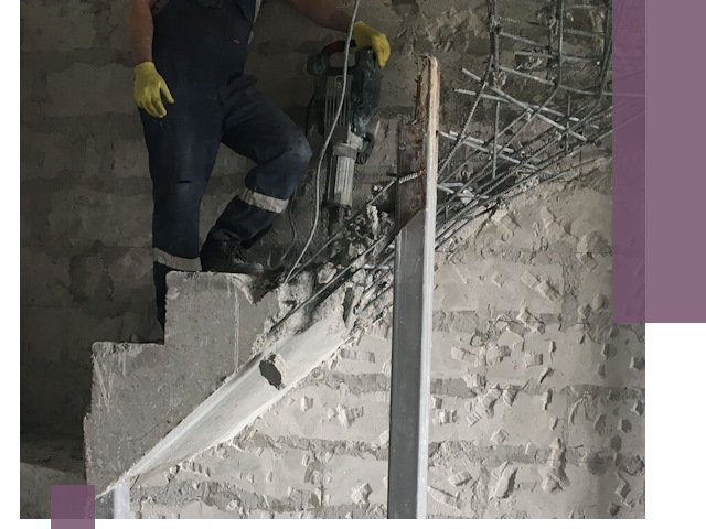 Демонтаж металлических и бетонных лестниц в Твери