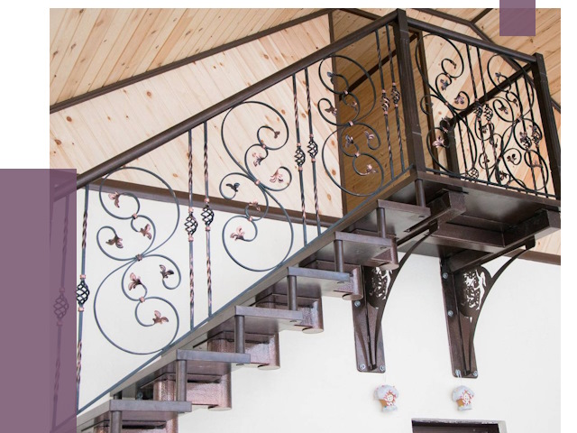 Кованые лестницы в Твери от 84786 руб. под ключ