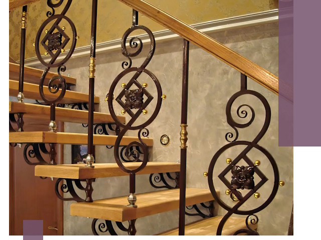 Изготовление кованых лестниц под ключ в Твери