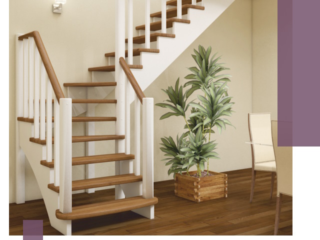 Г-образные лестницы под ключ в Твери — изготовление и монтаж