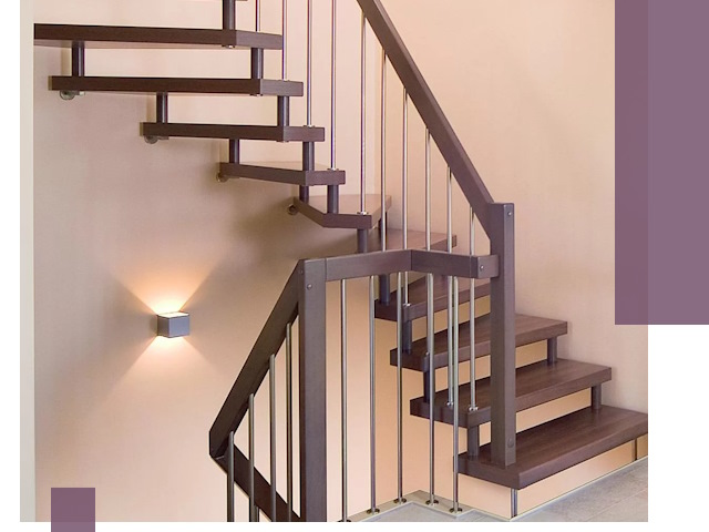 Изготовление лестниц на больцах в Твери под ключ