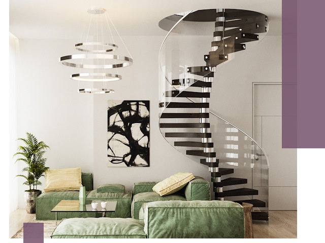 Лестницы для двухуровневой квартиры в Твери — изготовление и монтаж