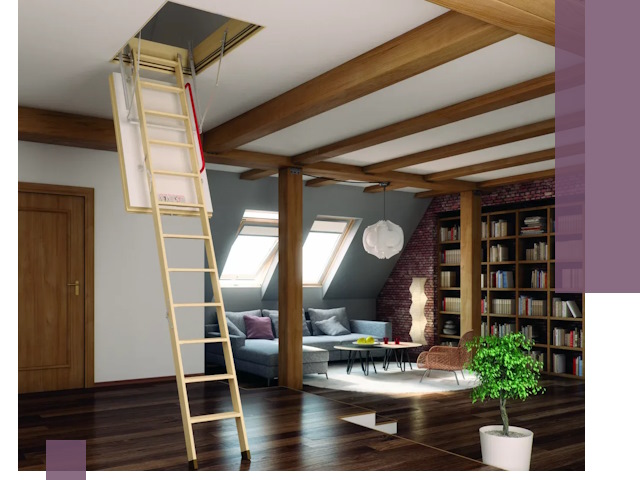 Чердачные лестницы под ключ в Твери: изготовление и монтаж