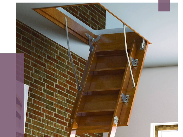 Установка чердачной лестницы в Твери от 8316 руб. | ПРОЛЁТ-Твр