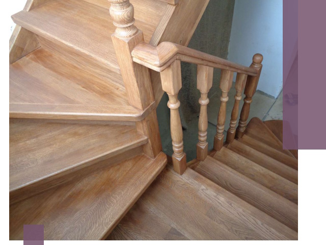 Дубовые лестницы под ключ в Твери: изготовление и монтаж