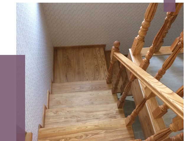 Сосновые лестницы в Твери под ключ от 8587 руб.  | ПРОЛЁТ-Твр