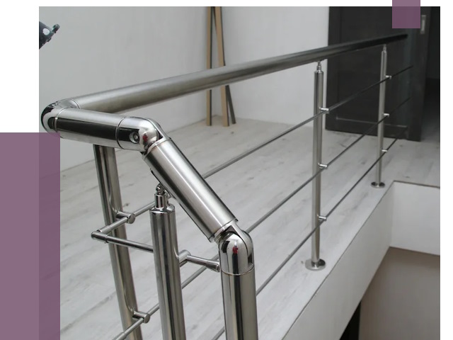 Перила из нержавеющей стали в Твери от 9566 руб. под ключ | ПРОЛЁТ-Твр