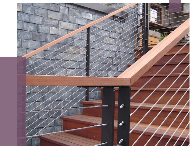 Тросовые перила под ключ в Твери от 8261 руб. 