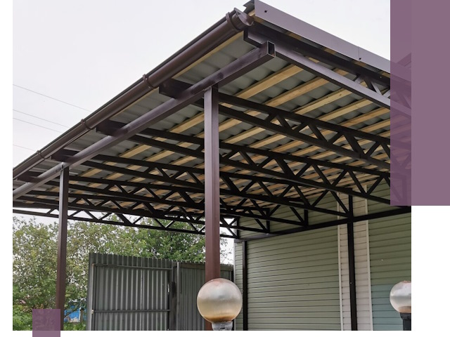 Навесы под ключ в Твери: изготовление, монтаж и гарантия