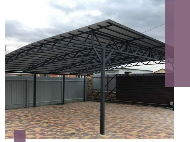 Недорогие навесы под ключ в Твери — изготовление и монтаж