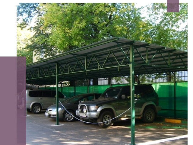 Навесы для парковки в Твери от 85330 руб. заказать | ПРОЛЁТ-Твр