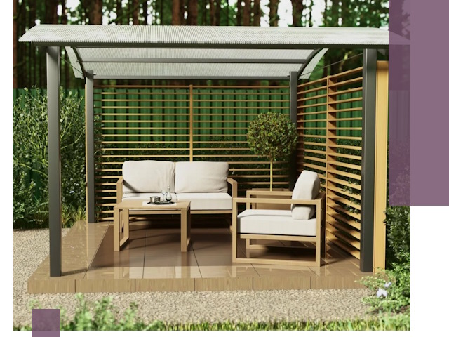 Навесы для дачи в Твери: изготовление, монтаж и демонтаж