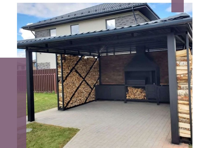 Навесы для барбекю в Твери от 13533 руб. под ключ | ПРОЛЁТ-Твр