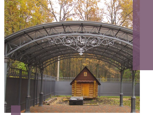 Кованые навесы премиум-класса под заказ в Твери