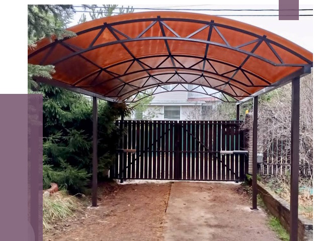 Арочные навесы в Твери от 13533 руб. — изготовление и монтаж | ПРОЛЁТ-Твр