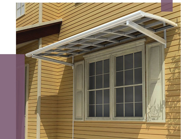 Козырьки над окнами в Твери от 8098 руб. — монтаж, покупки | ПРОЛЁТ-Твр