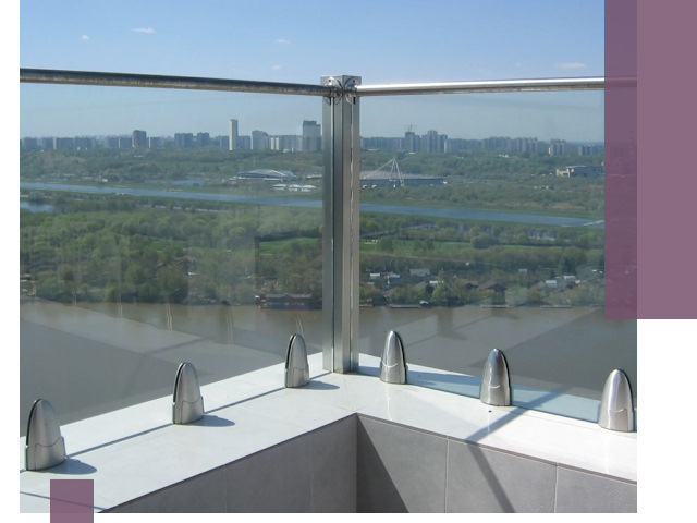 Стеклянные парапеты премиум класса в Твери для домов и бизнесов