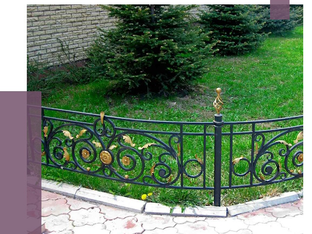 Кованые газонные ограждения в Твери от 8098 руб. — ПРОЛЁТ-Твр