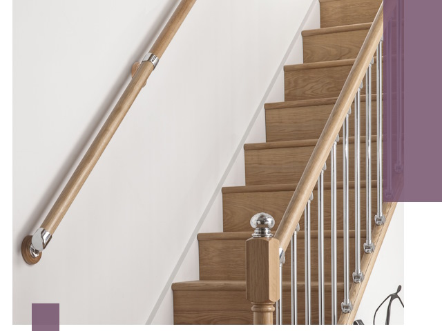 Пристенные поручни из стали и нержавейки под монтаж в Твери